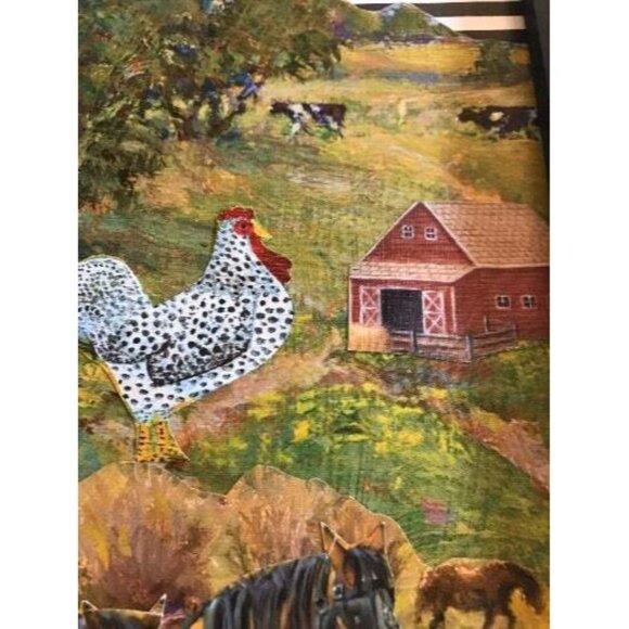 Rustic Country Cute Farmer Boy Handmade Collage Framed Wall Art OOAK Decor - Picture 5 of 6